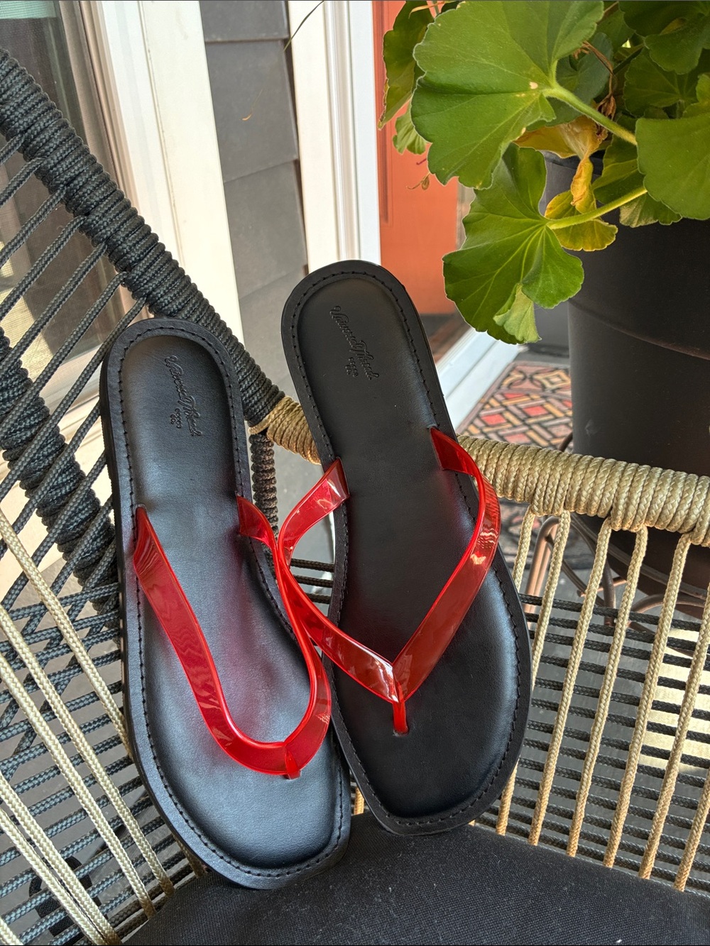 Universal Thread Red Jelly  Flip Flop Sandals - Women